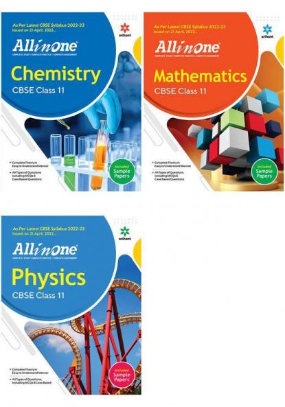 CBSE All In One Physics Chemistry and Mathematics Class 11 2022-23 Edition (As per latest CBSE Syllabus issued on 21 April 2022) (Set of 3 Books)