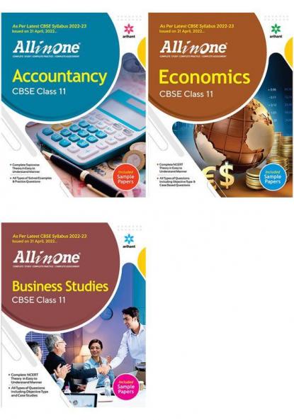 CBSE All In One Accountancy Business Studies and Economics Class 11 2022-23 Edition (As per latest CBSE Syllabus issued on 21 April 2022) (Set of 3 Books)