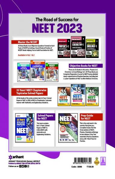Chapterwise Topicwise Solved Papers Physics for NEET + AIMS JIPMER MANIPAL BVP UPCPMT BHU