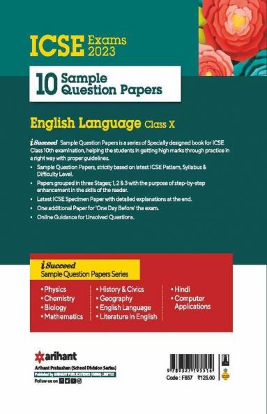 I Succeed Sample ICSE English Language 10th