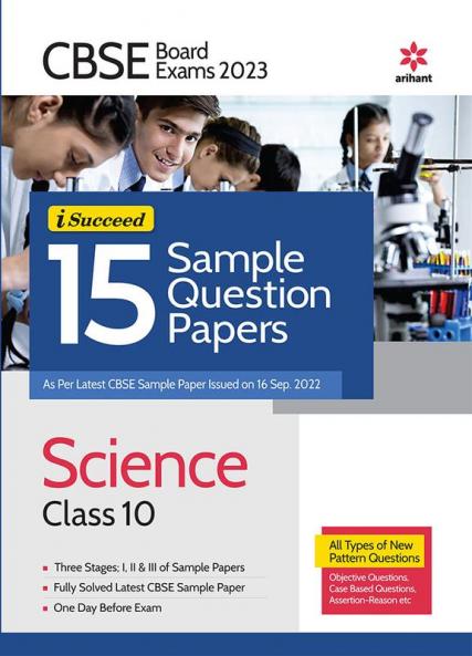 CBSE BOARD Exam 2023 - I-Succeed 15 Sample Question Papers Science Class 10