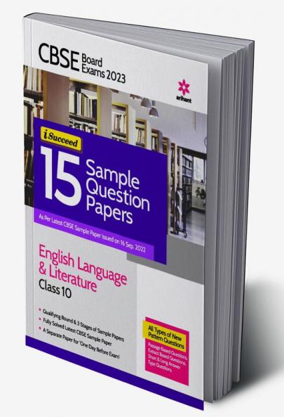 CBSE Board Exam 2023 -I-Succeed 15 Sample Question Papers ENGLISH LANGUAGE & LITERATURE Class 10th