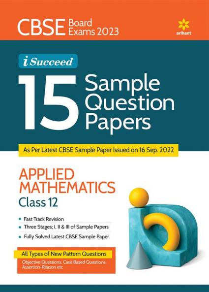 CBSE Board Exams 2023 I Succeed 15 Sample Question Papers Mathematics Class 12th