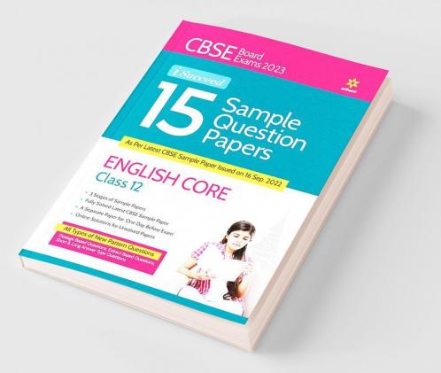 CBSE Board Exams 2023  I-Succeed 15 Sample Question Papers ENGLISH CORE Class 12th