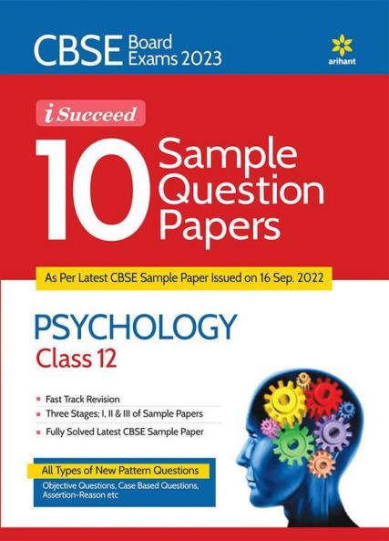 CBSE Board Exam 2023 I Succeed 10 Sample Question Paper PSYCHOLOGY  Class 12