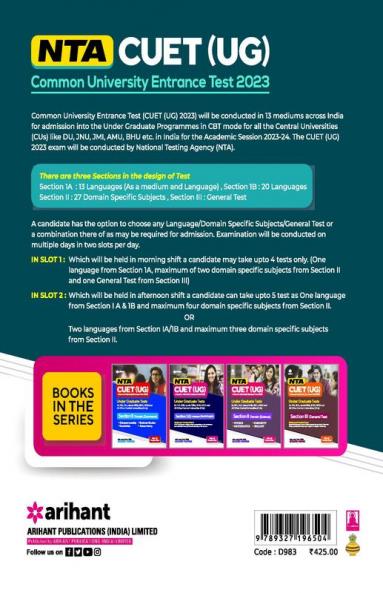 NTA CUET UG 2023 Section 2 Domain Humanities