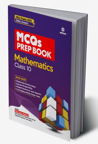 MCQ Prep Book Mathematics Class 10 HSLC Assam 2023