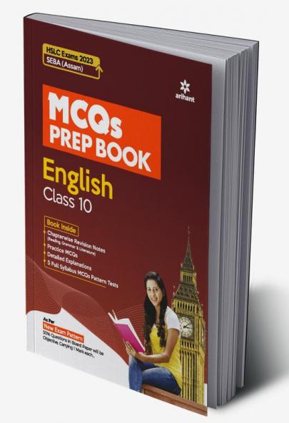 MCQ Prep Book English Class 10 HSLC Assam 2023