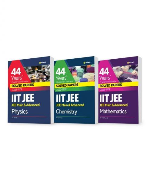 44 Years Chapterwise Topicwise Solved Papers (2022-1979) IIT JEE Mathematics Physics Chemistry ( Set of 3 Books )