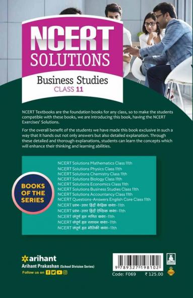 NCERT Solutions Business  Studies Class 11th