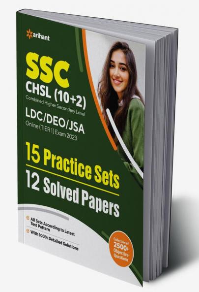 SSC CHSL (10+2) Combined Higher Secondary Level Tier 1 15 Practice Sets & 12 Solved Papers 2023