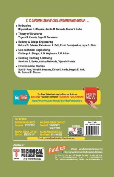 Theory of Structures for MSBTE I Scheme (IV - Civil - 22402)