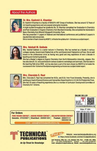 Basic Science Chemistry for MSBTE I Scheme (I - Common - 22102)