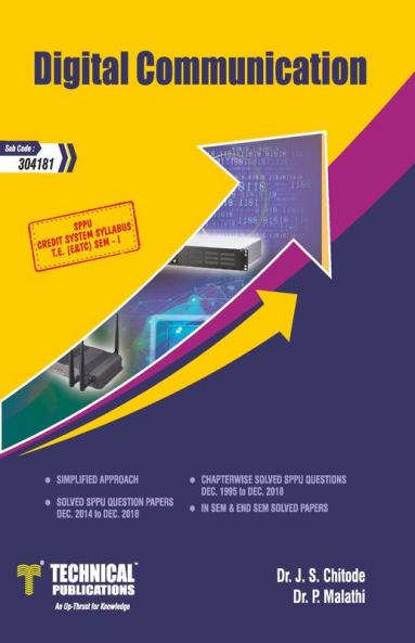 Digital Communication for SPPU 15 Course (TE - I - E&Tc/Elex. - 304181)