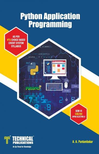 Python Application Programming for BE VTU Course 15 CBCS (VI- CSE - 15CS664)