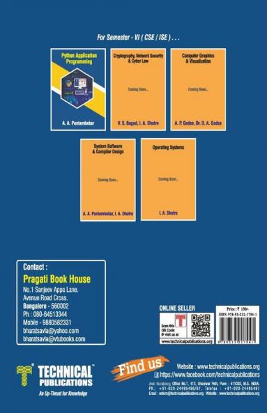Python Application Programming for BE VTU Course 15 CBCS (VI- CSE - 15CS664)
