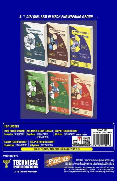 Strength of Materials for MSBTE I Scheme (III - ME - 22306)