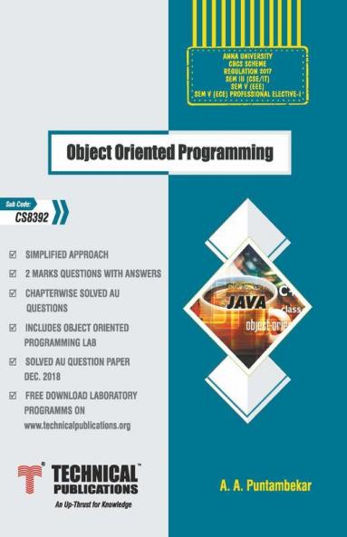 Object Oriented Programming