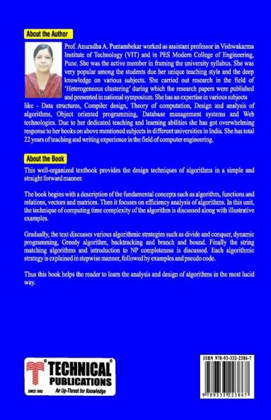 Analysis and Design of Algorithms