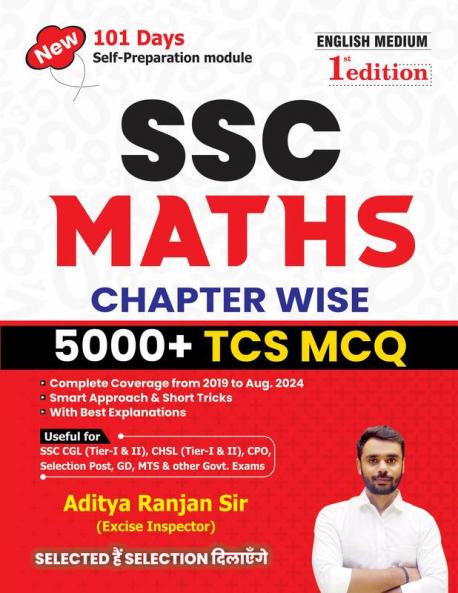 Aditya Ranjan | SSC MATHS 6000+ TCS MCQs Chapter wise Aditya Ranjan Sir I English Medium I Detailed explanations & Short tricks I