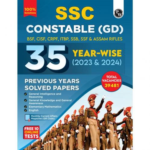 SSC Constable (GD) BSF CISF CRPF ITBP SSB SSF & Assam Rifles35 YEAR-WISE (2023 & 2024) PYQs- English