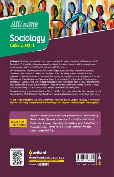 All In One Class 11th Sociology for CBSE Exam 2024