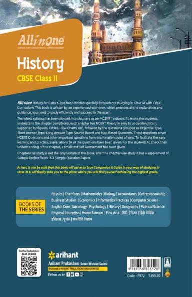 All In One Class 11th History for CBSE Exam 2024