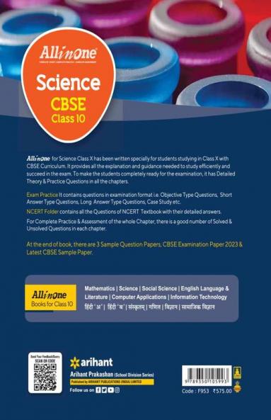 All In One Class 10th Science for CBSE Exam 2024
