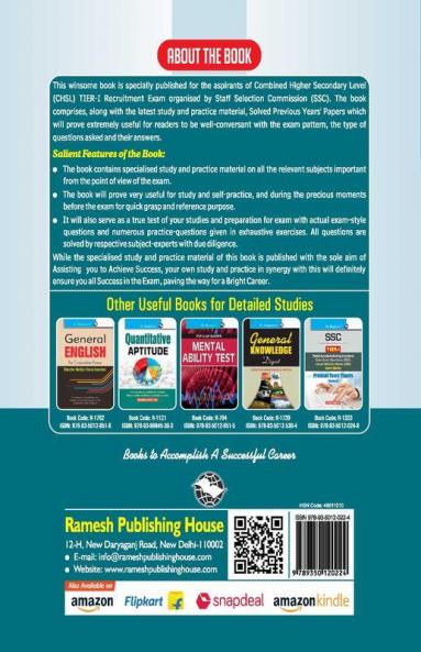 SSC : CHSL (10+2) DEO/LDC/JSA (Tier-I) Exam Guide