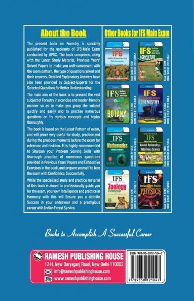 IFS: Forestry Main  (Paper I & II) Exam Guide