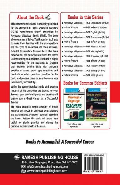 Navodaya Vidyalaya: PGT (Commerce) Recruitment Exam Guide