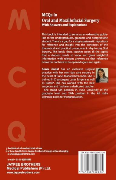 MCQs In Oral And Maxillofacial Surgery With Answers And Explanations