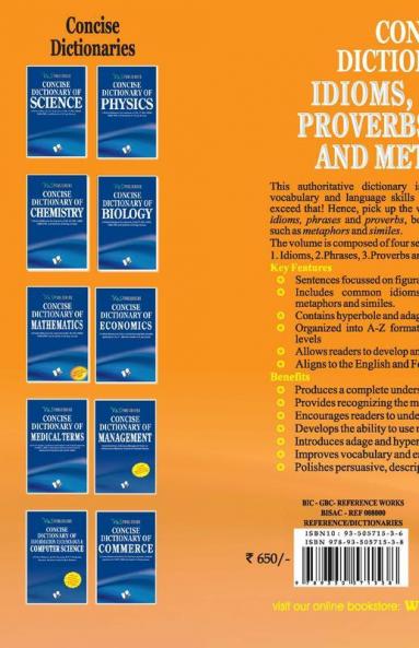 Concise Dictionary Of English Combined (Idioms Phrases Proverbs Similies)