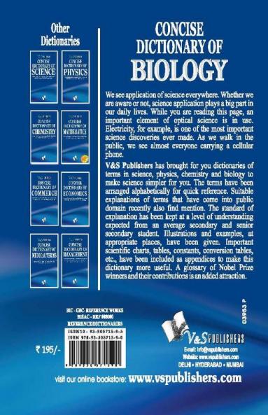 Concise Dictionary Of Biology