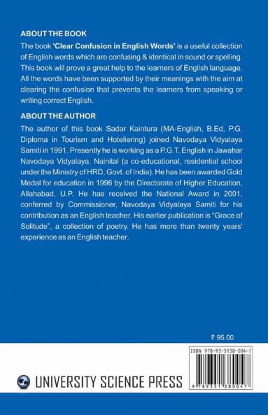 Clear Confusion in English Words