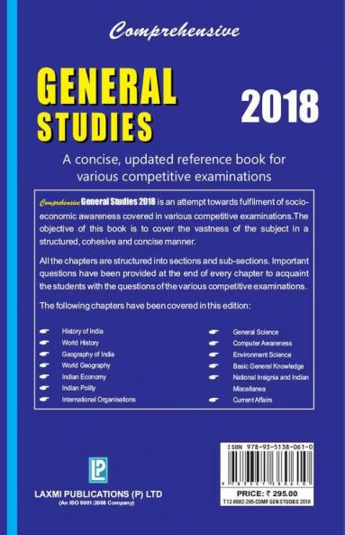 Comprehensive General Studies 2018