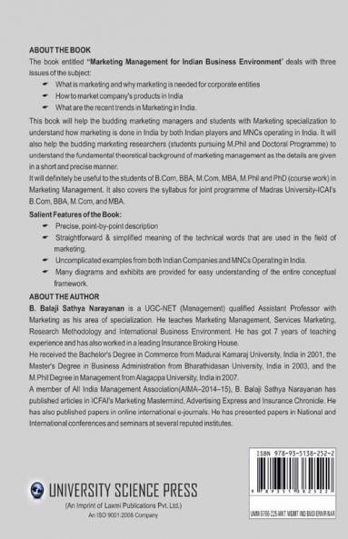 Marketing Management for Indian Business Environment
