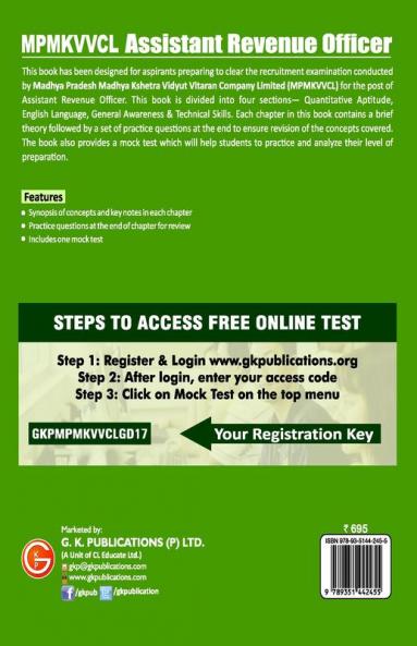MP. Assistant Revenue Officer Recruitment Examination 2017