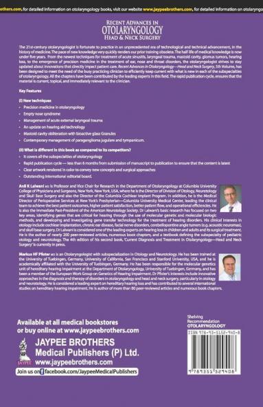 RECENT ADVANCES IN OTOLARYNGOLOGY HEAD & NECK SURGERY VOL.5