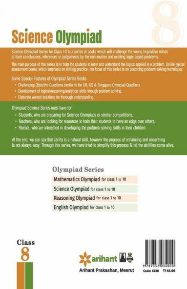 Olympiad Books Practice Sets - science Class 8th