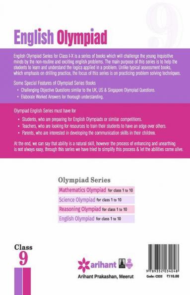 Olympiad Books Practice Sets - English class 9th