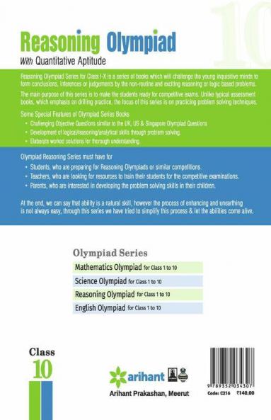 Olympiad Books Practice Sets - Reasoning class 10th