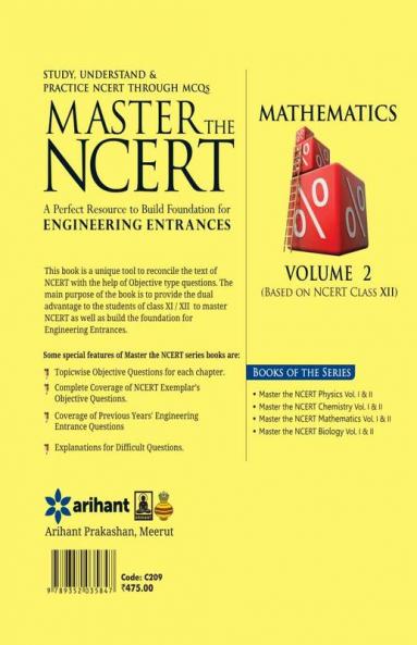 Master The NCERT Mathematics Vol-2