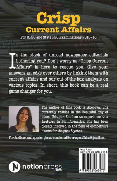 Crisp Current Affairs:For Upsc And State Psc Examinations 2015–16