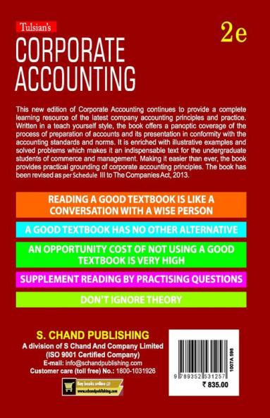 Corporate Accounting (For BCom Honours)