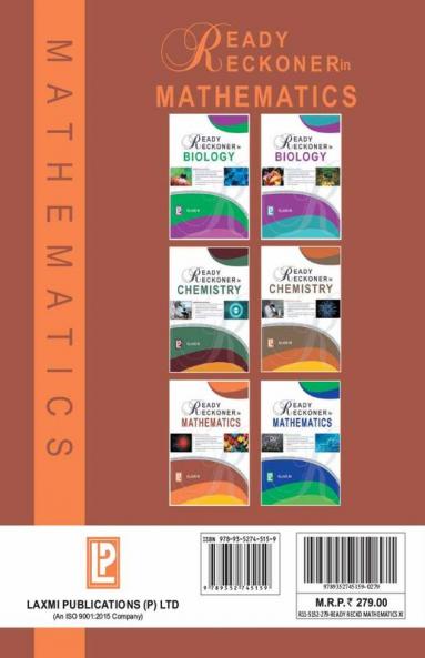 Ready Reckoner in Mathematics XI