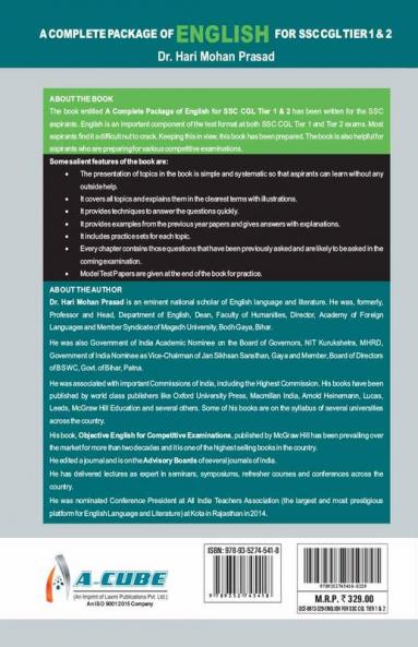 A COMPLETE PACKAGE OF ENGLISH FOR SSC CGL TIER 1 & 2