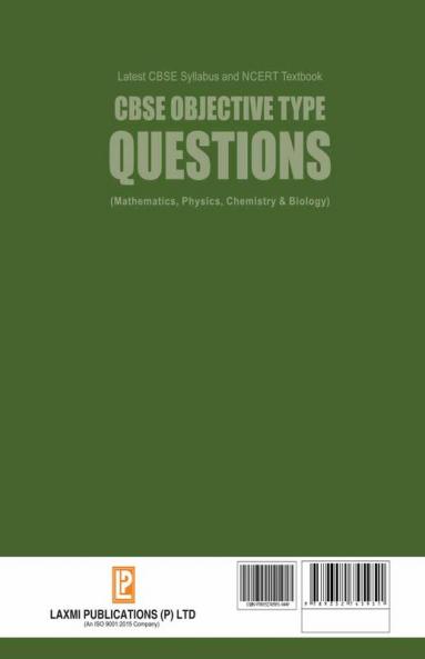 CBSE Objective Type Questions - Mathematics Physics Biology Chemistry - XII