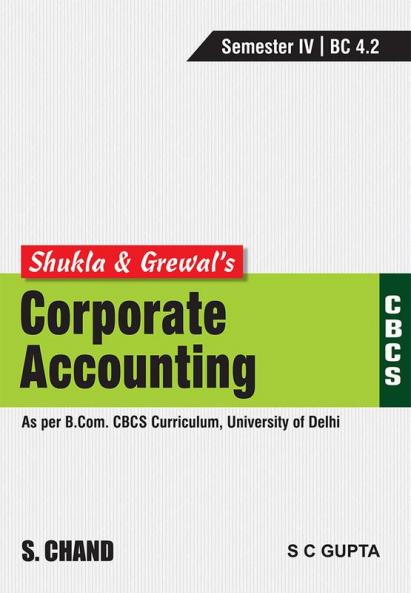 CORPORATE ACCOUNTING [CBCS DU]