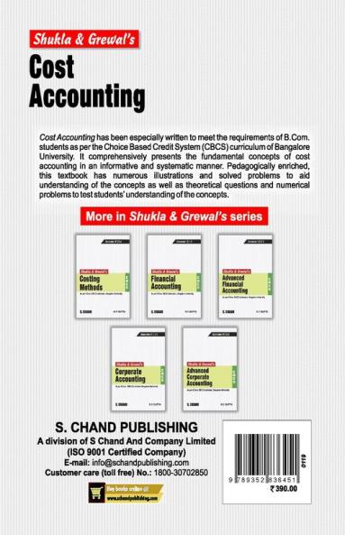 Cost Accounting [CBCS BLRU]